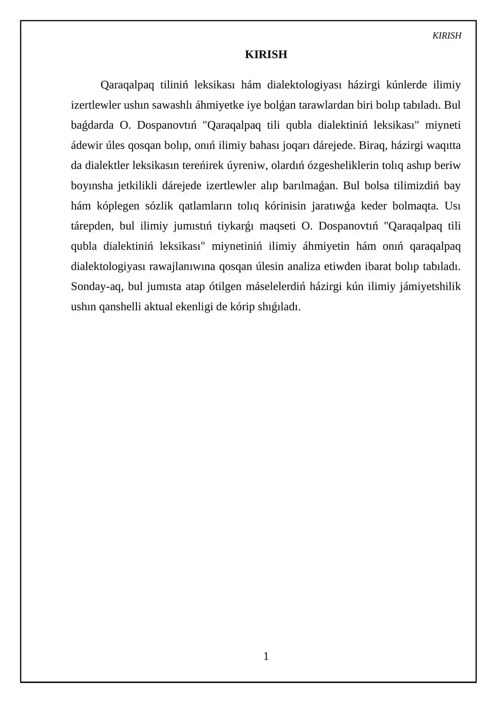 Qaraqalpaq tili qubla dialektiniń leksikası miyneti 3