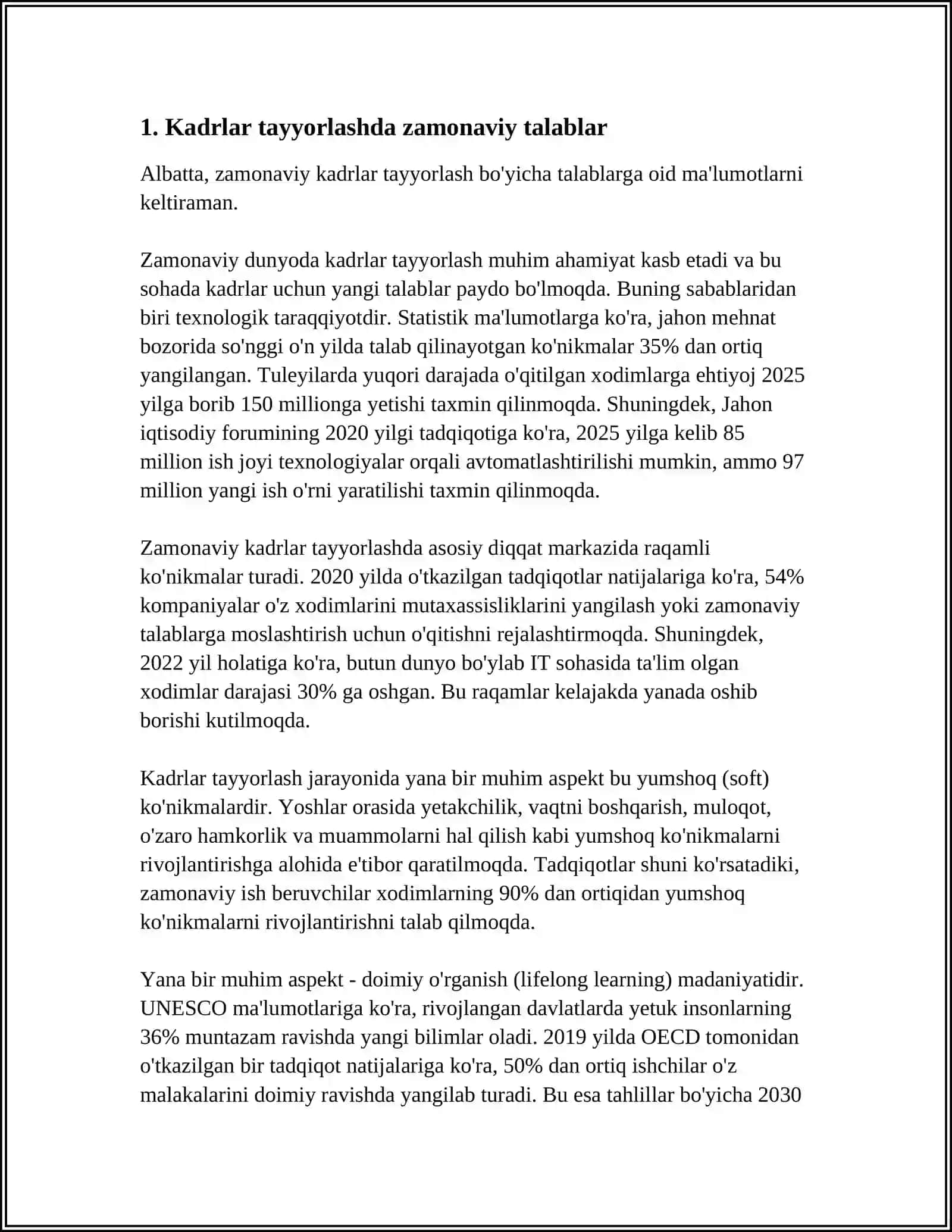 MAKTABGACHA TIZIMIDA KADIRLARNI TAYYORLASH VA SOHAGA QABUL QILISHGA QOYILADIGAN TALABLAR 3