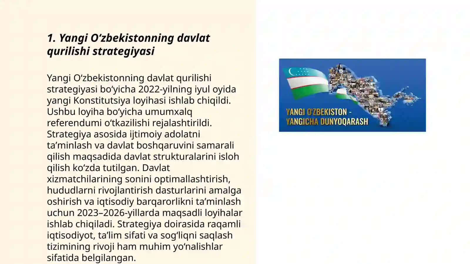 Yangi Oʻzbekistonda xalqchil va insonparvar davlat qurishning ijtimoiy-siyosiy ahamiyati 3