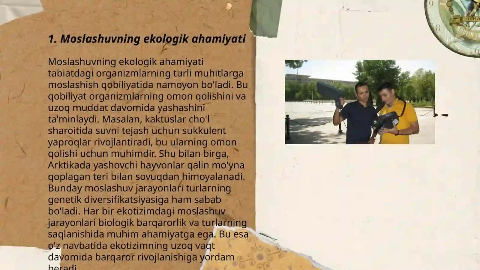 Moslashuvning ekologik ahamiyati 3
