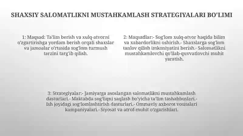 Aholi Orasidagi Sog'Lom Turmush Tarzini Targ'Ib Qilish 3