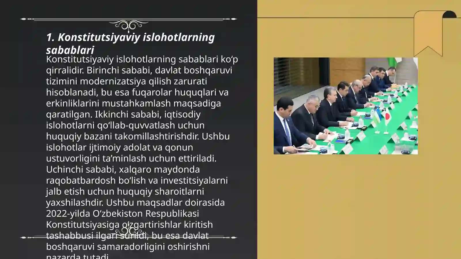 Yangi tahrirdagi Oʻzbekiston Respublikasi Konstitutsiyasining qabul qilinishi 3