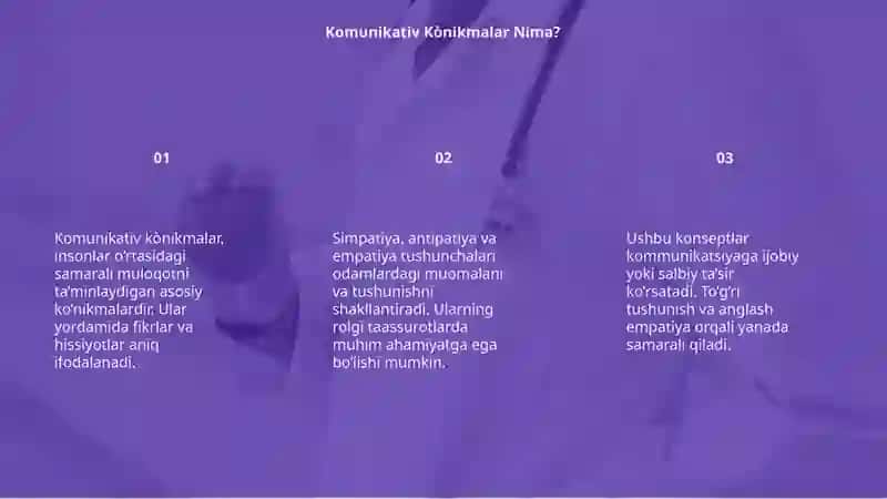 Komunikativ ko’nikmalar. Simpatiya, antipatiya empatiya tushunchalari 3