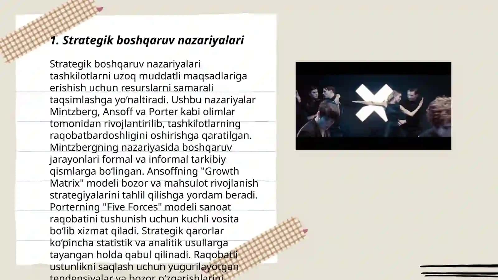 Strategik boshqaruv nazariyalari 3