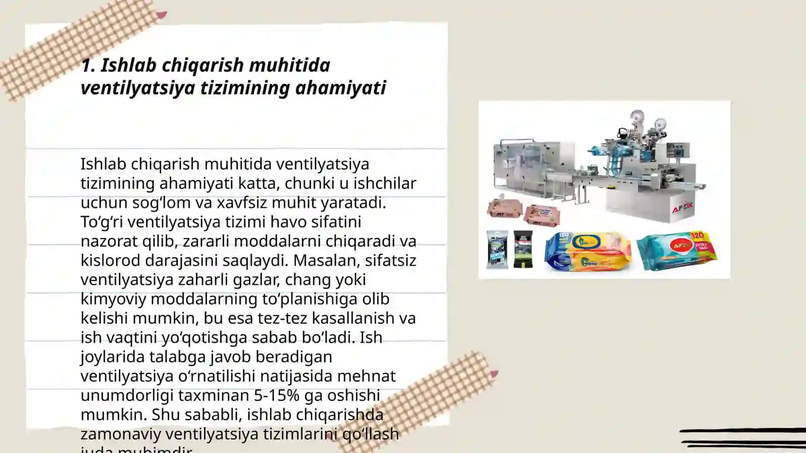 Ishlab chiqarish korxonasida ventilyatsiya tizimi 3