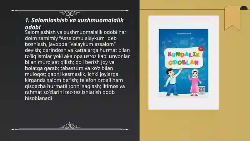 Kundalik odob axloq qoidalri 3