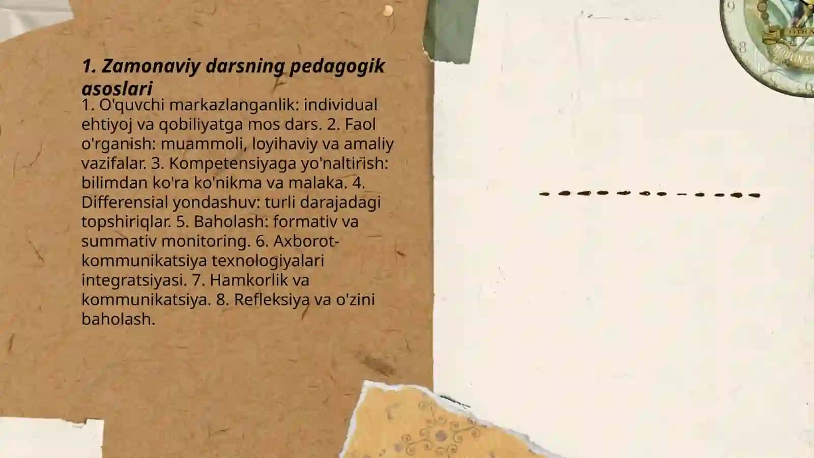 Zamonaviy dars va unga qo'yiladigan talabmar 3