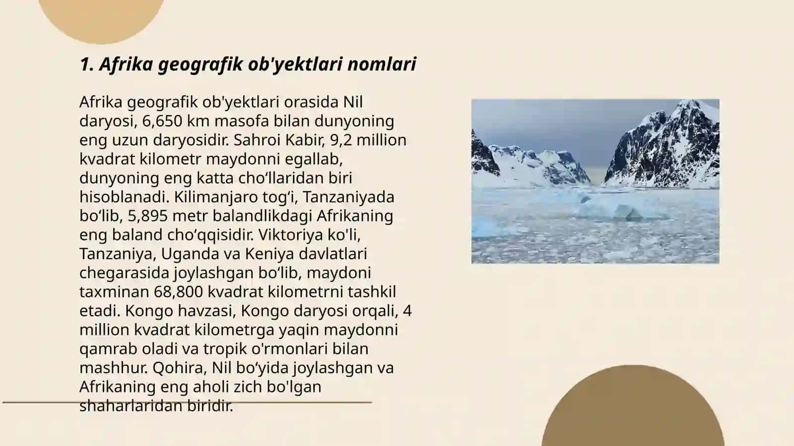 Afrika, Avstraliya, Okeaniya va Antarktida toponimiyasi 3