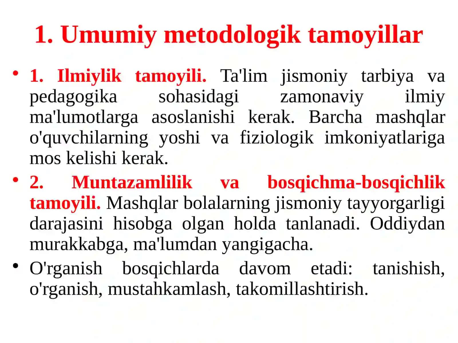 GIMNASTIKA MASHG‘ULOTLARIDA O'RGATISH USLUBIYOTI 3