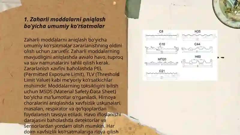 Zaharli moddalarni aniqlash bo'yicha umumiy ko'rsatmalar 3