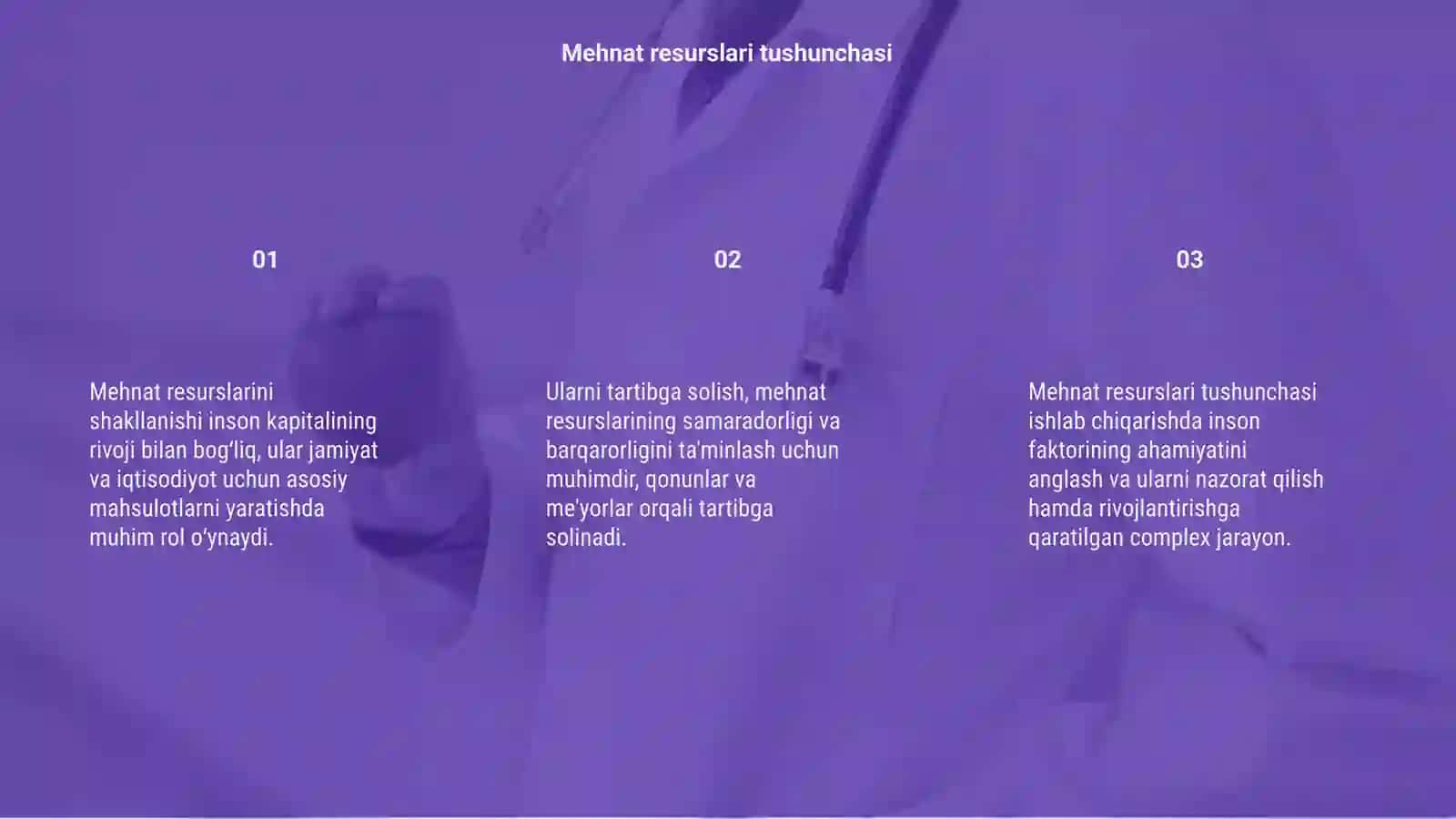 Mehmat resurslarini shakllanishi va ularni tartibga solish 3
