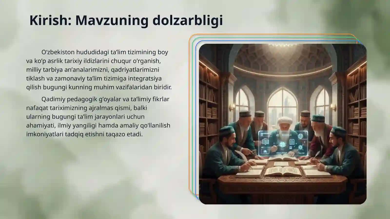 Eng qadimgi davrlardan VII asrigacha taʼlim-tarbiya va pedagogik fikirlar 3