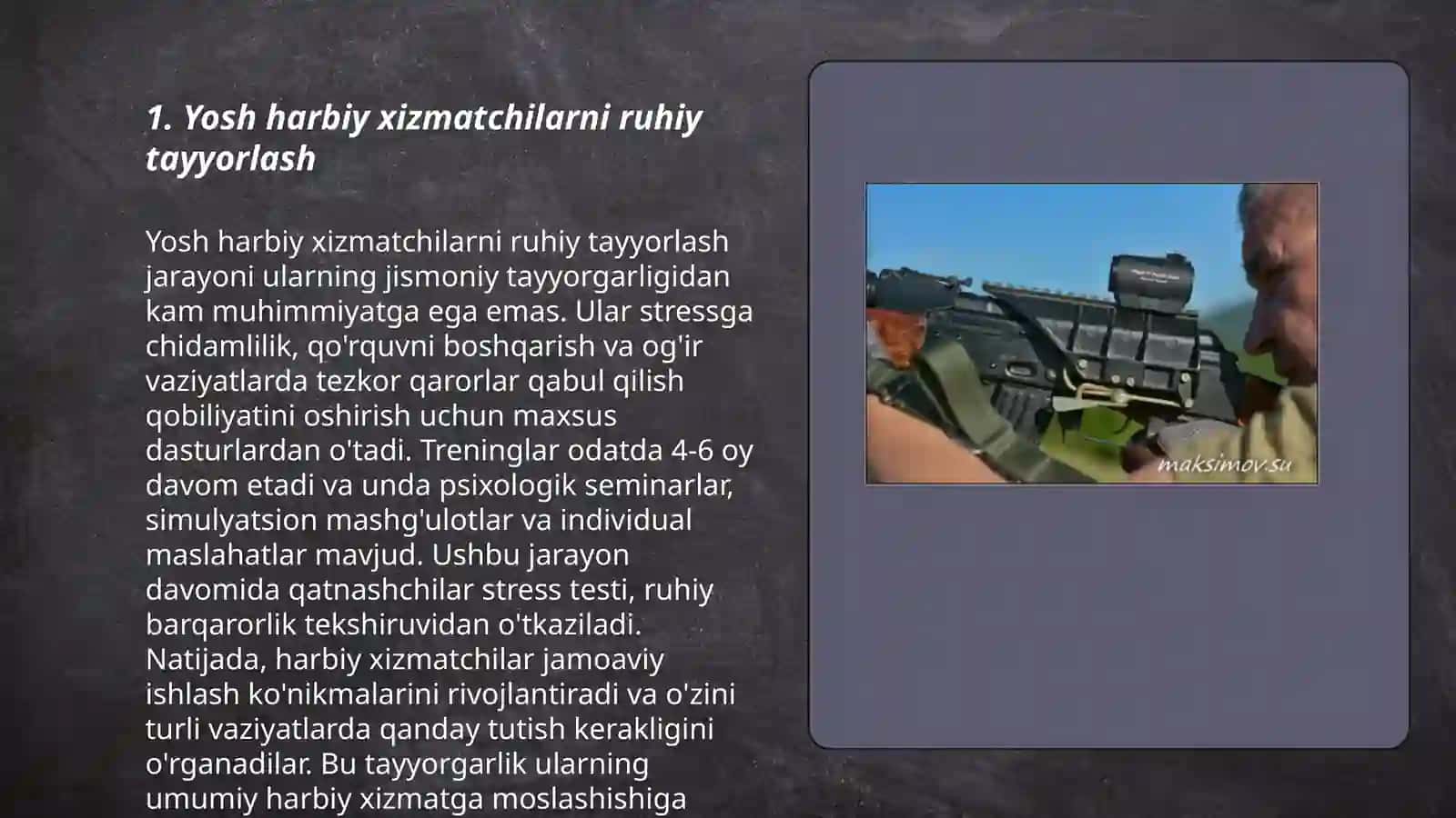 Yosh harbiy xizmatchilar bilan ishlashning vazifalari 3
