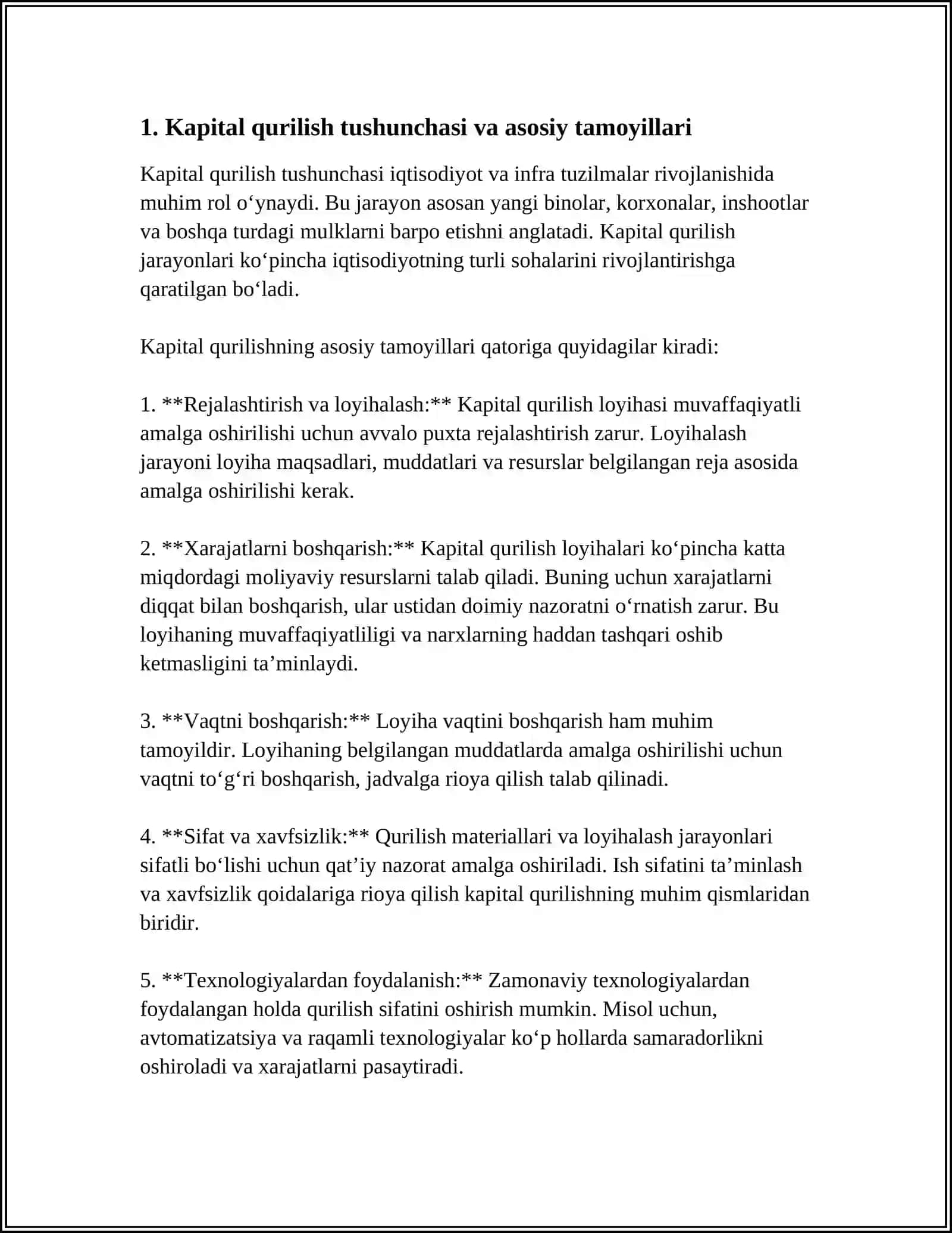 KAPITAL QURILISHNI TASHKIL ETISH ASOSLARI 3