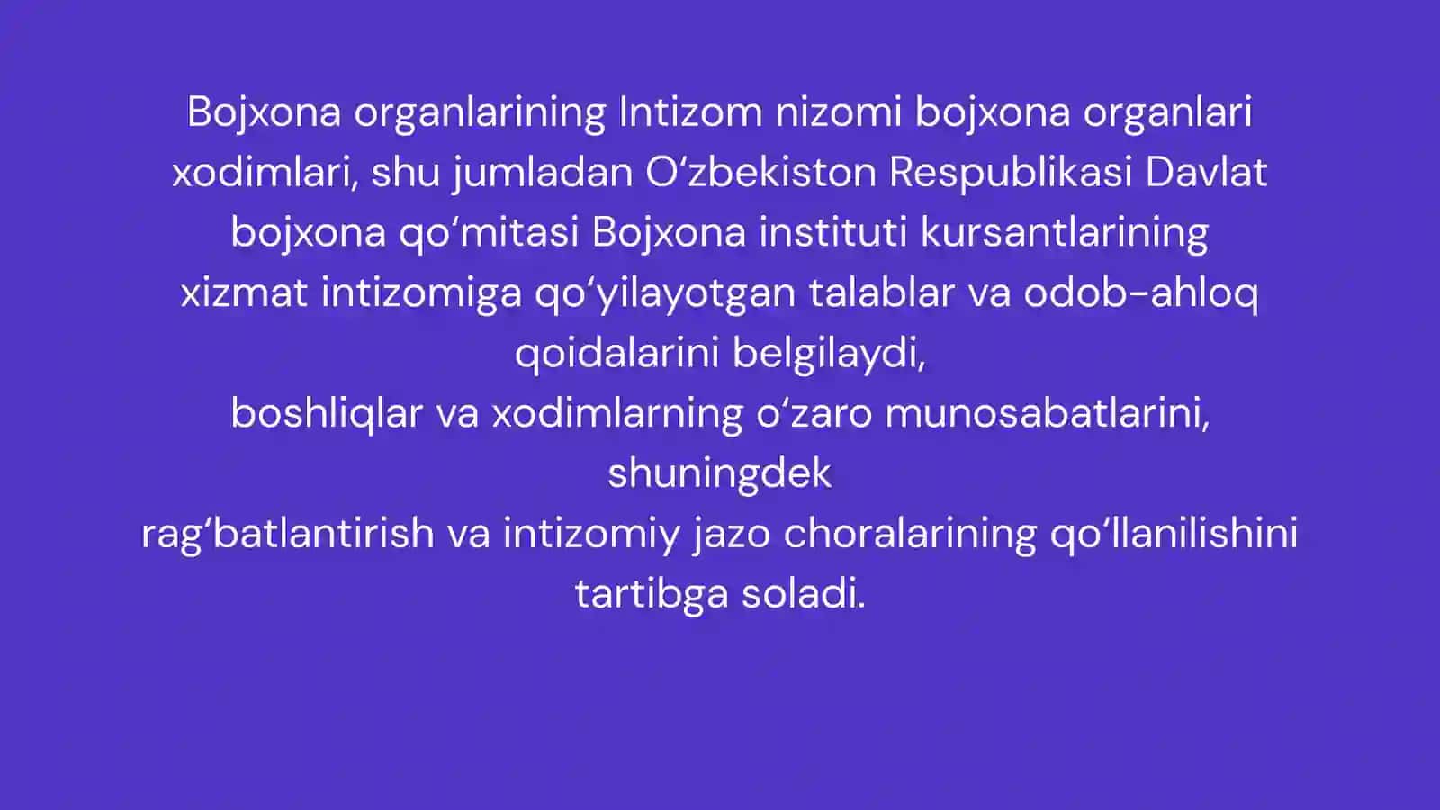 Bojxona ishini tashkil  etish va boshqarish asoslari 3
