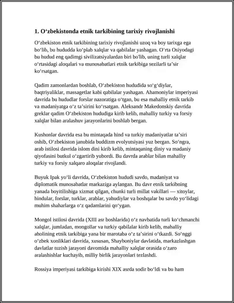 OʻZBEKISTOND ETNIK VA KONFESSIYALARI ARO MUNOSABATLARI 3