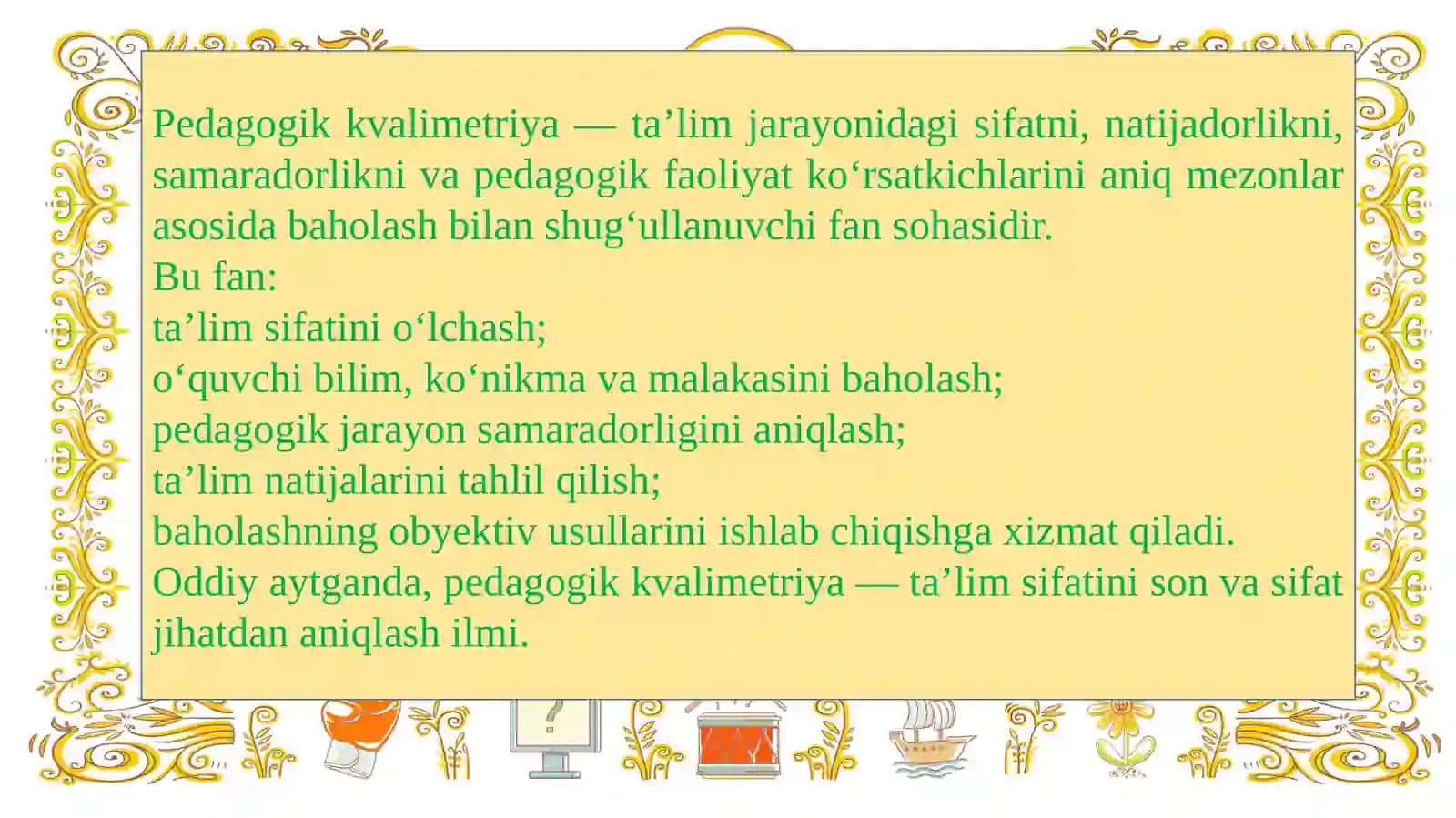 Pedagogik kvalimetriya fanining nazariy-metodologik asoslari 3