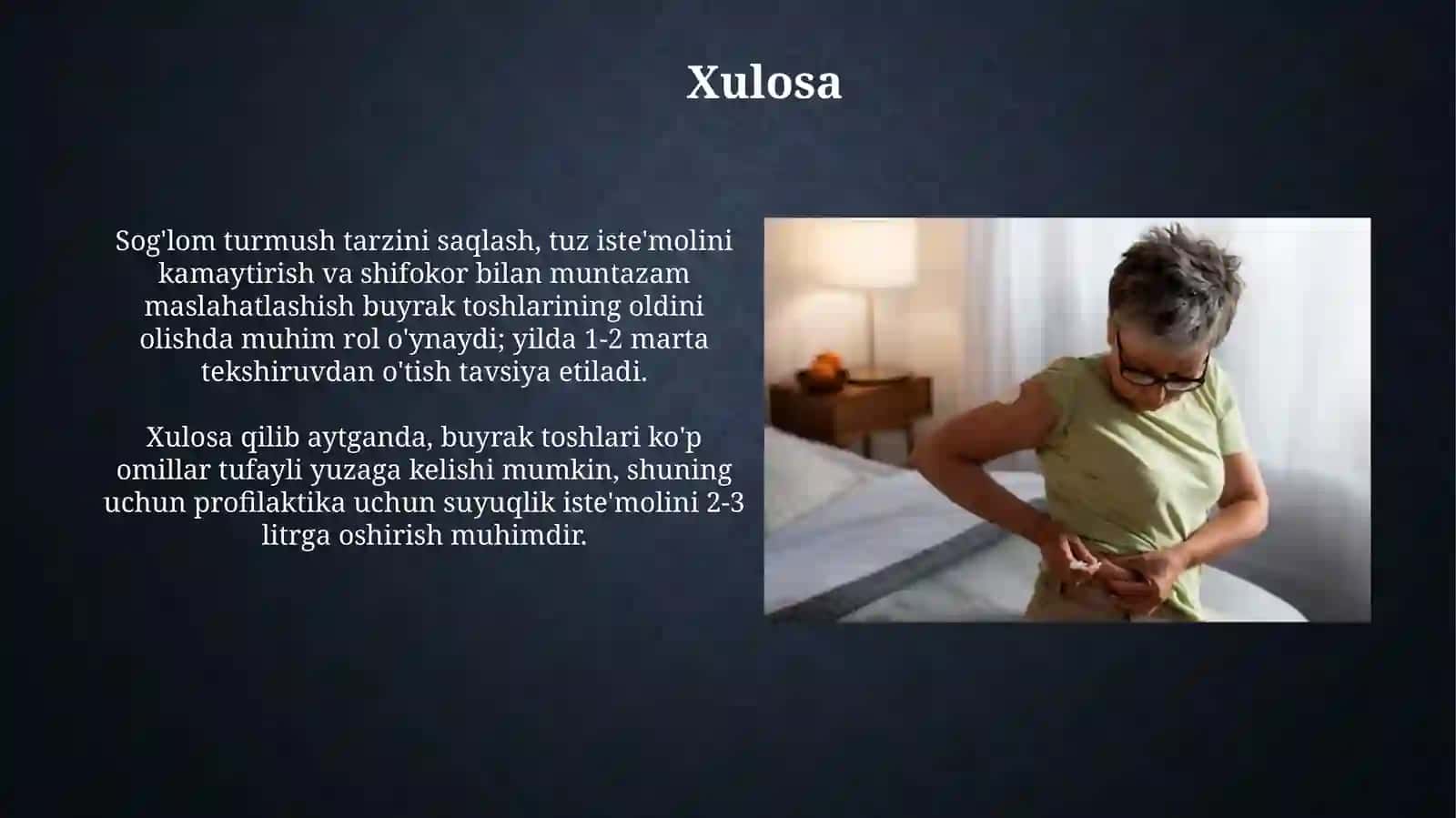 Buyrak tosh kasalliklari va davolash usullari 3