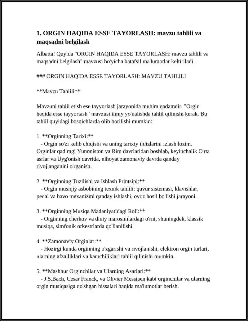 ORGIN HAQIDA ESSE TAYORLASH 3