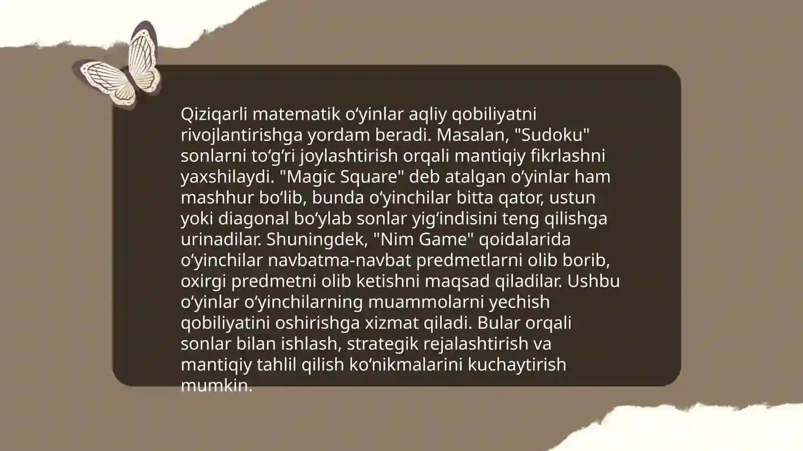 Boshlanğich sinflarda matematikadan sinfdan tashqari ishlarni tahlil qilish turlari 2 sinf misolida 3