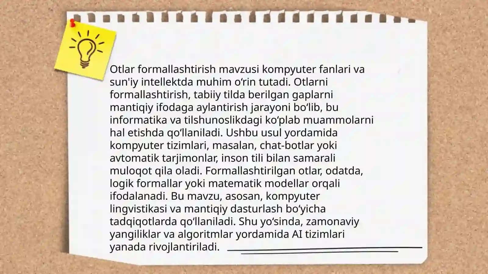 Otlar formallashtirish 3