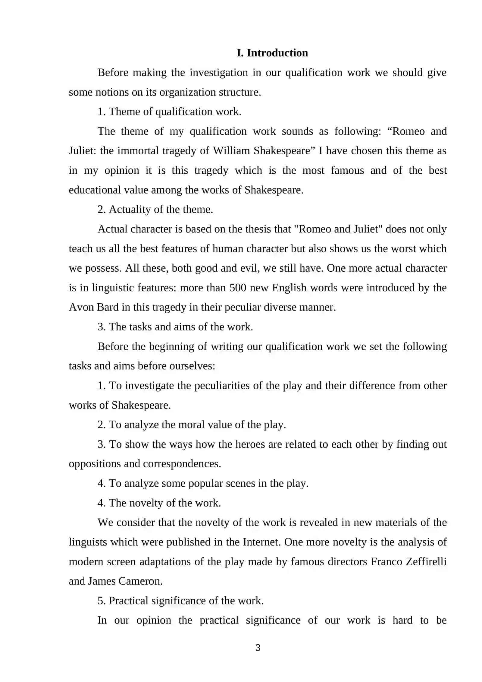 Coursework on William Shakespeare`s Hamlet 3