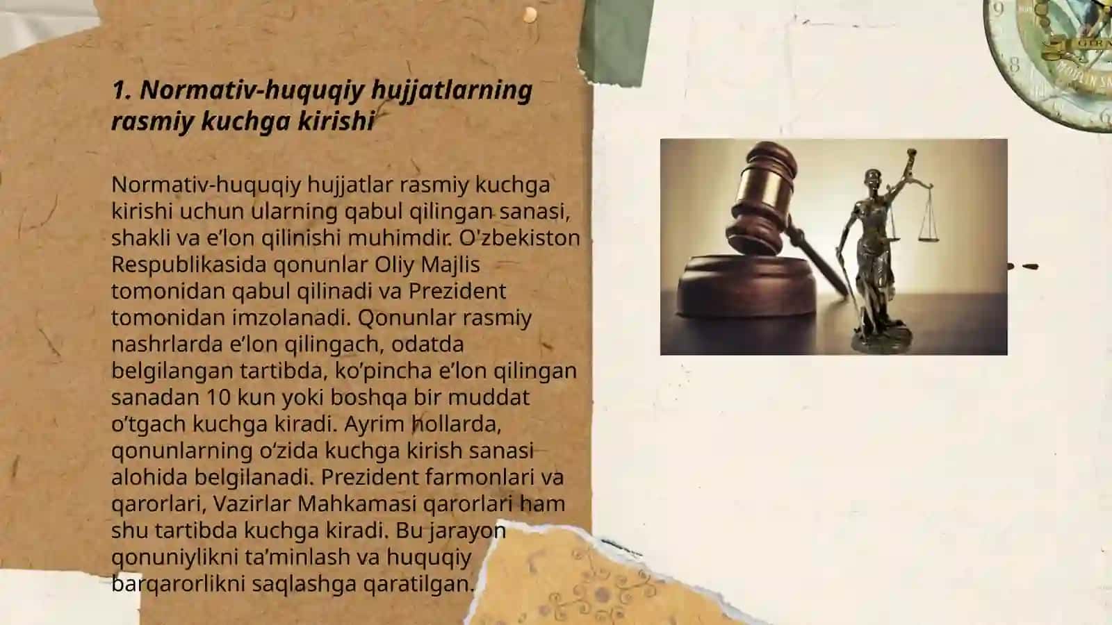 Normativ-huquqiy hujjatlarning vaqt, hudud va amal qilish muddatlari 3