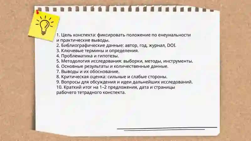Из учение и конспектировани в рабочей тетради научной литературы по енеуиальности 3