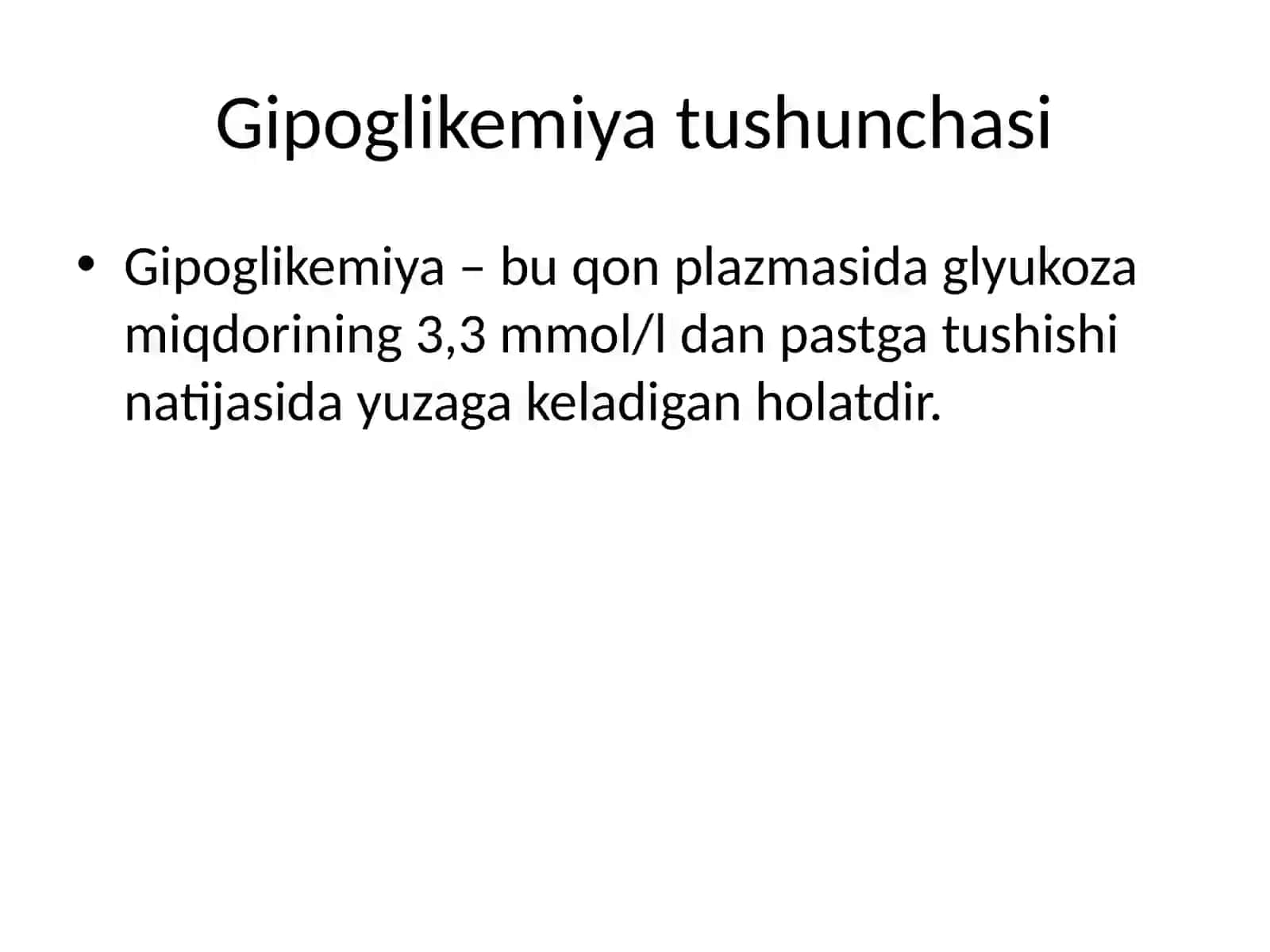 Komatoz holat: Gipoglikemik komada tez tibbiy yordam 3
