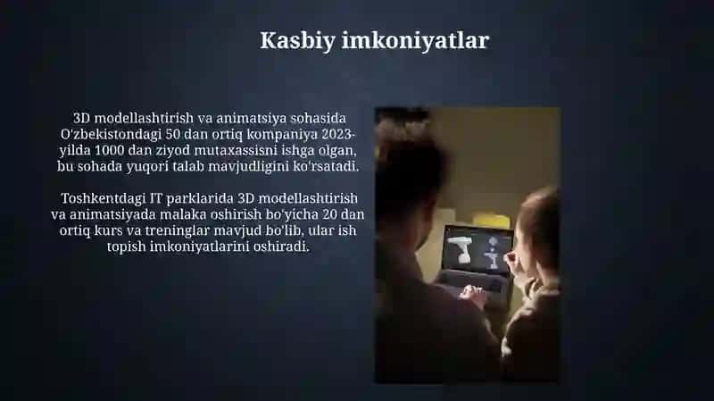 3D modellash va animatsiya 3
