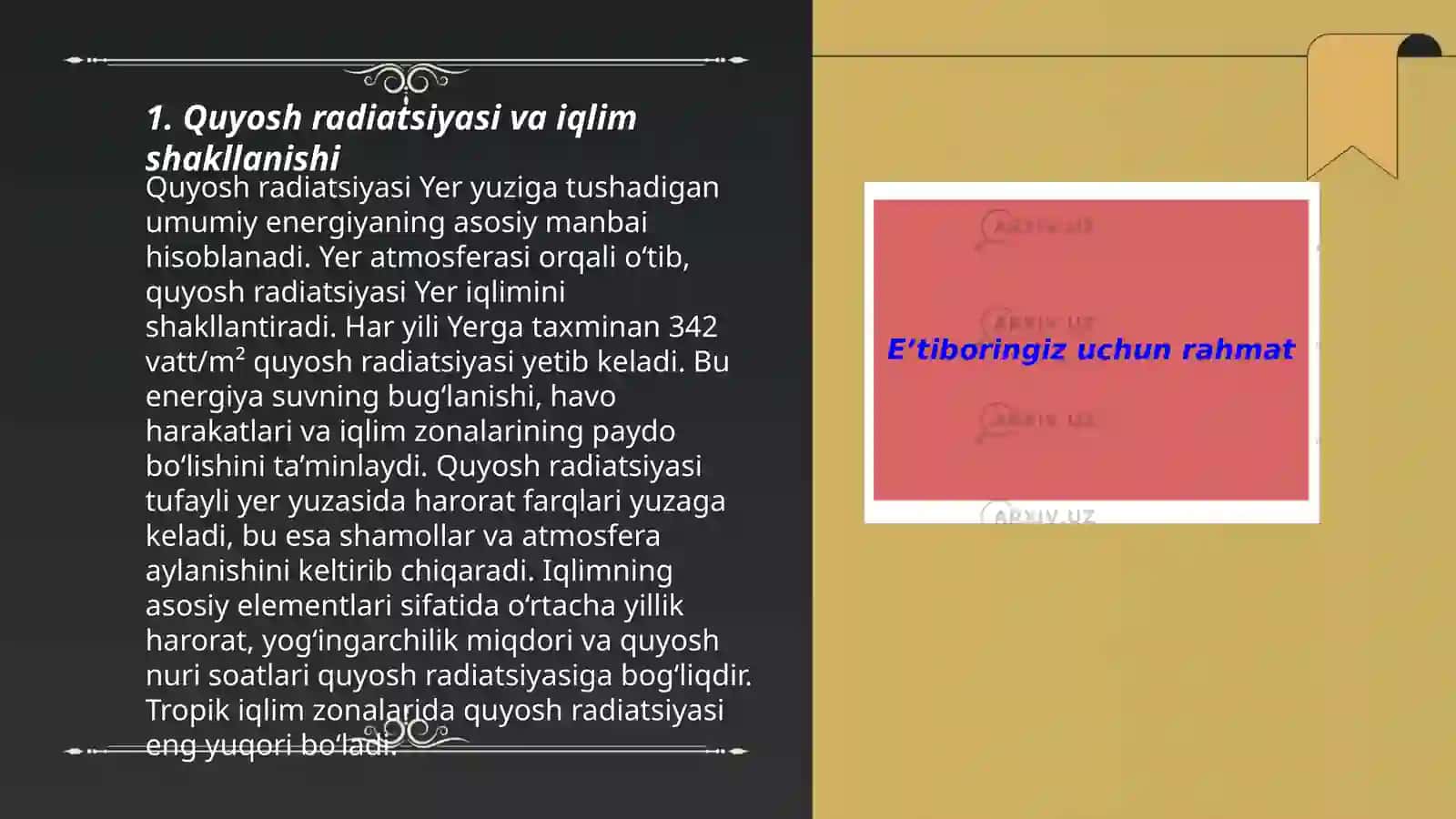 Iqlim shakllanishining asosiy va geografik omillari 3