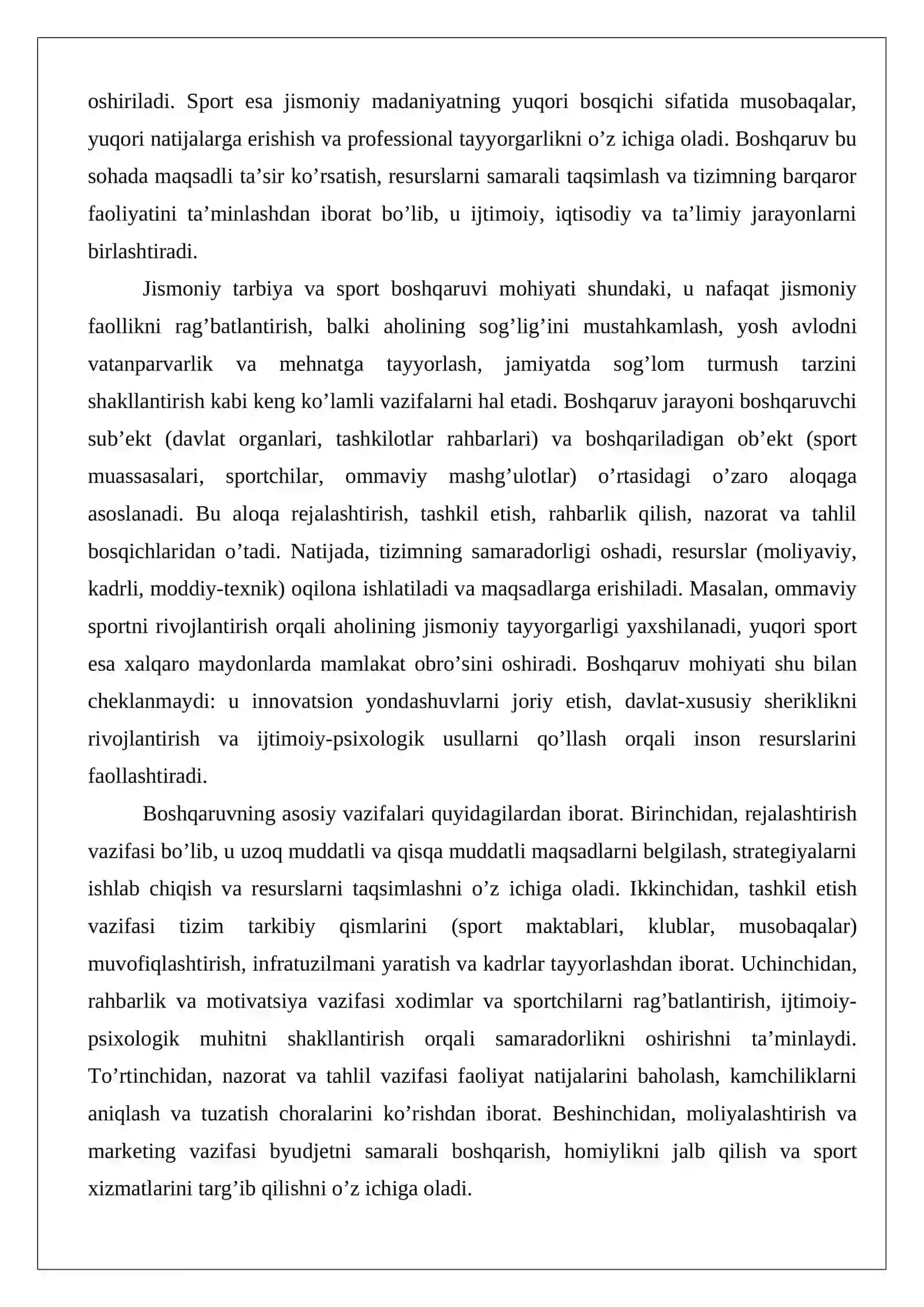 Jismoniy tarbiya va sportni boshqarish tizimlari 3