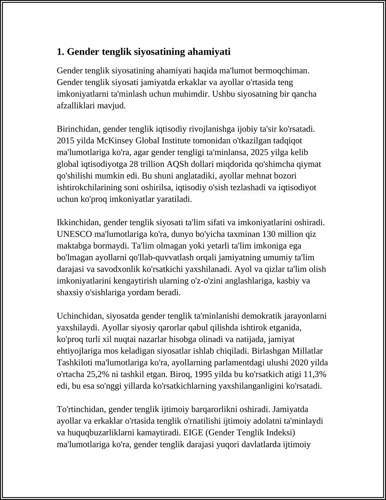 YANGI O‘ZBEKISTONDA GENDER TENGLIGI 3