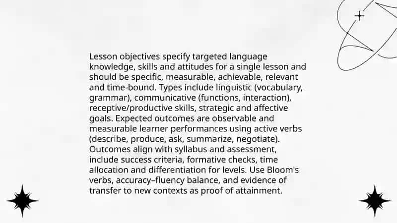 The structure of foriegen language lessons 3