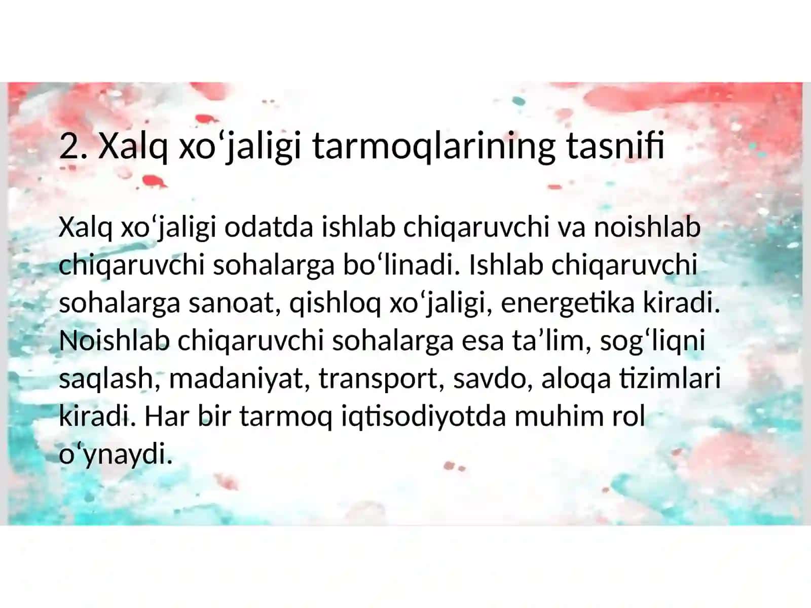 Xalq xo‘jaligining turlisohalarivatarmoqtexnologiyalaridanfoydalanishyo‘llari 3
