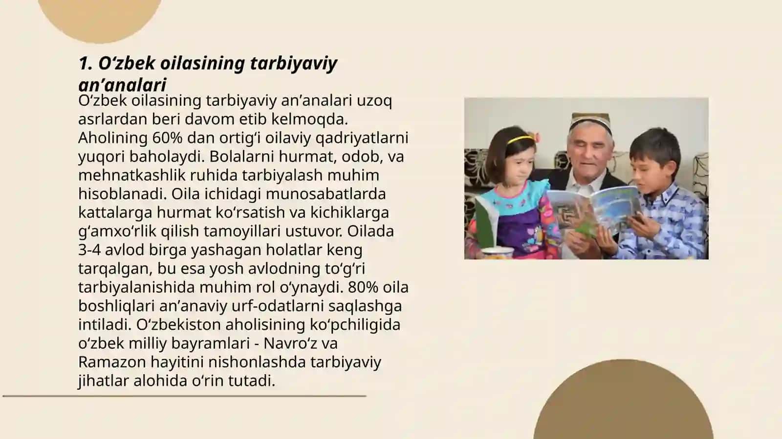 Oʻzbek oilasi milliy dunyoqarash manbai sifatida 3
