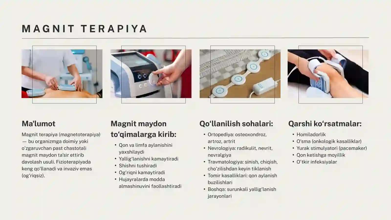 Fizoterapevtik vositalar va ularni qo‘llash mumkin bo‘lgan kasalliklar hamda mumkin bo‘lmagan holatl 3