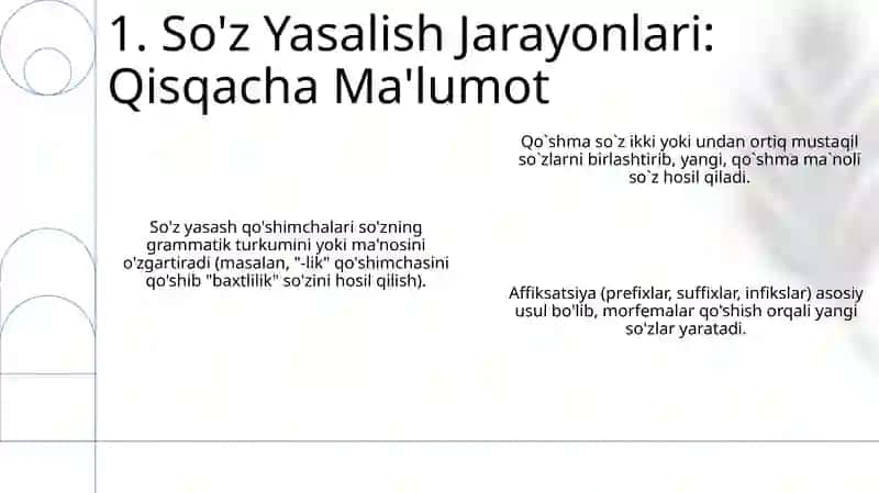 Morfemika va so'z yasalishi 3