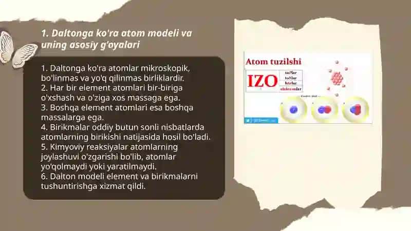 Atomning qanday modellarini bilasiz va ularni qanday tushuntirasiz 3
