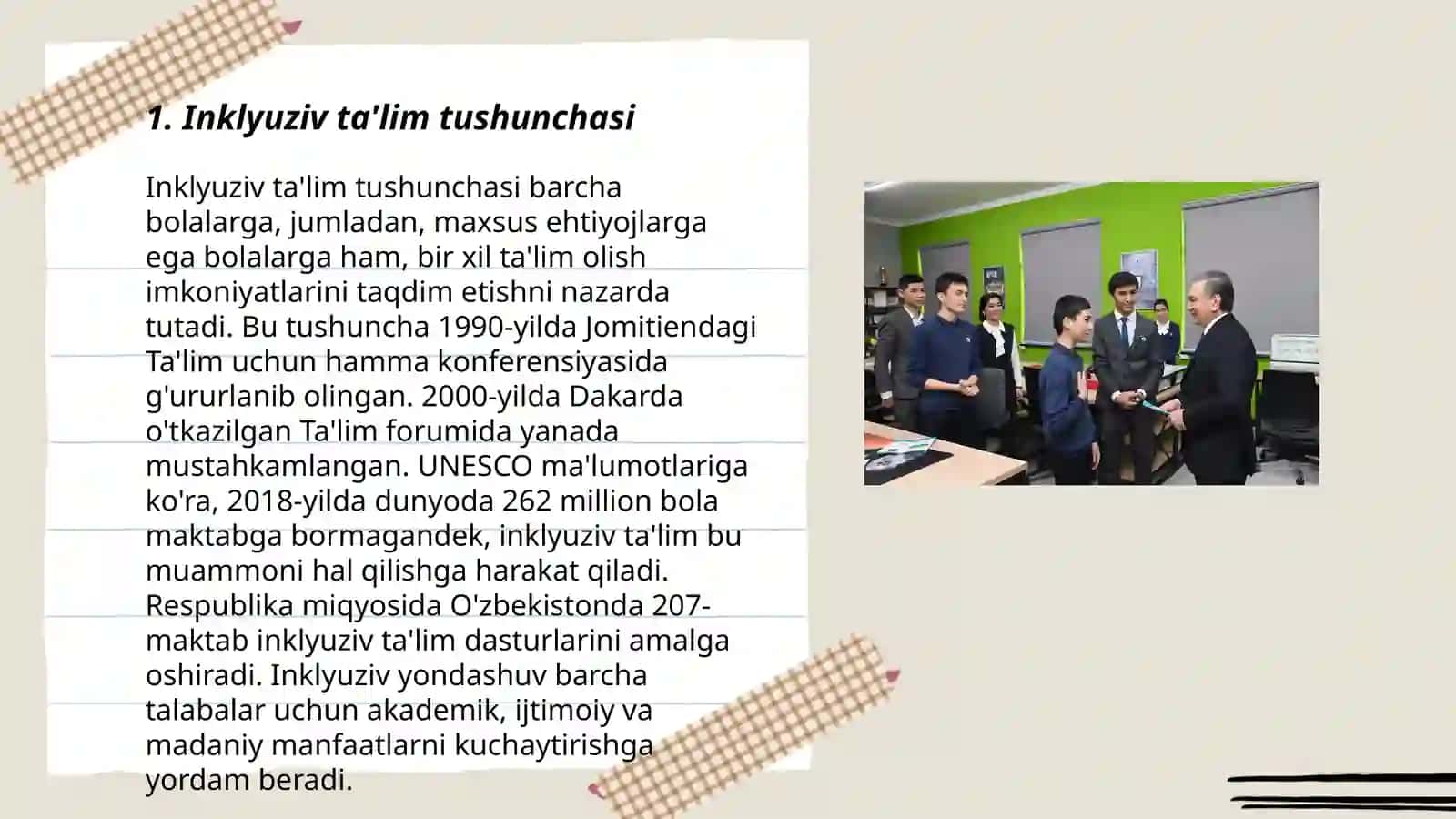 Inklyuziv ta'limga jalb qilish bosqichlari 3