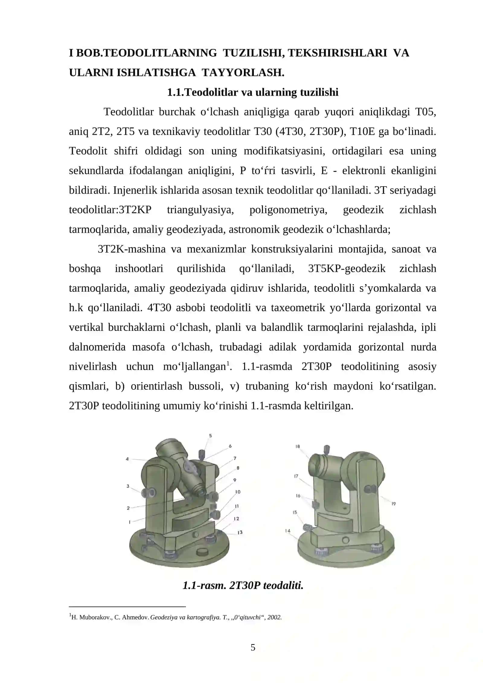 Geodeziya fanining kurs loyihasi 3