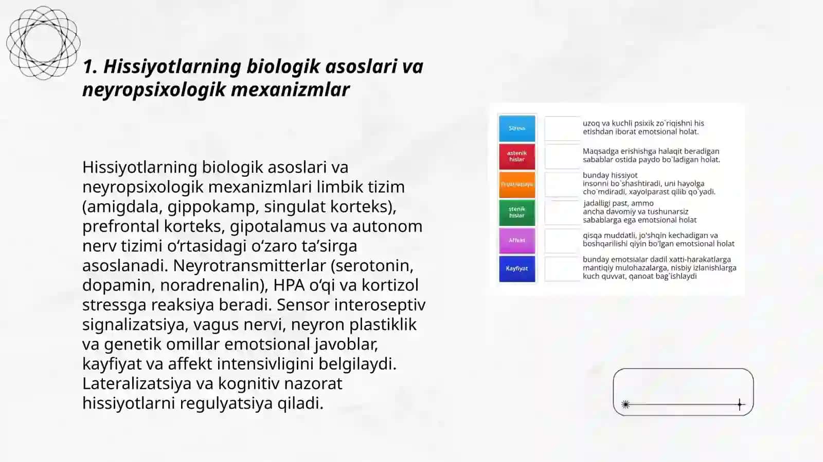 Hissiyotning shakllanish va rivojlanish bosqichlari 3