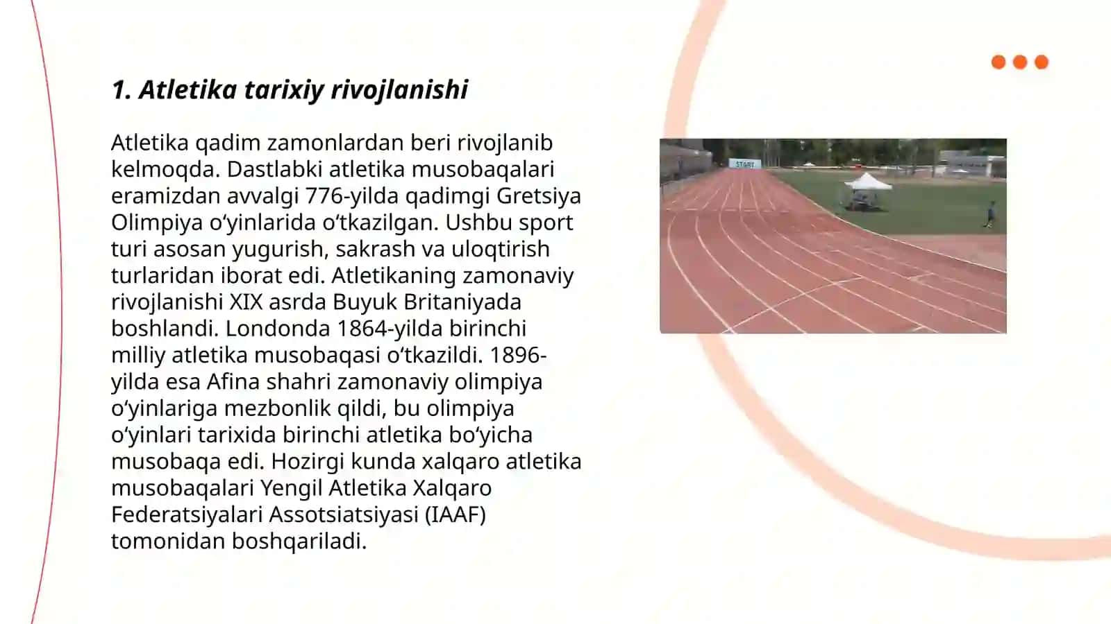 Atletika tarixiy rivojlanishi 3