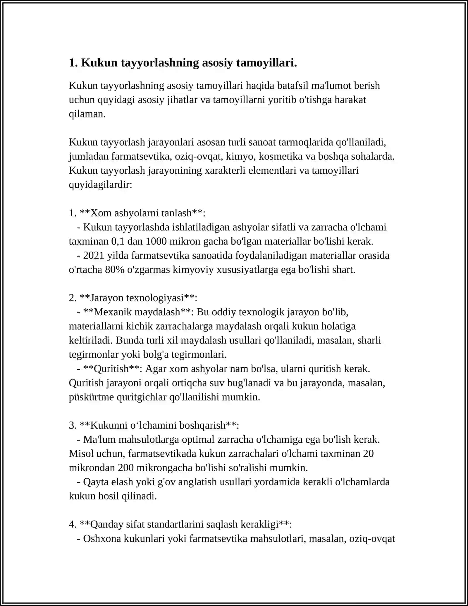 DORIXONA SHAROITIDA KUKUNLAR TAYYORLASHNING ALOHIDA HOLLERING 3
