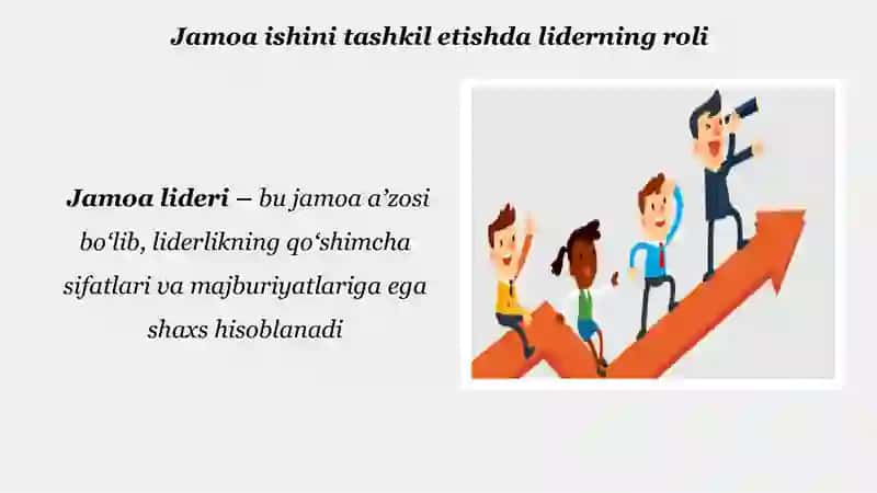 Xodimlar o'rtasida norasmiy liderlar 3