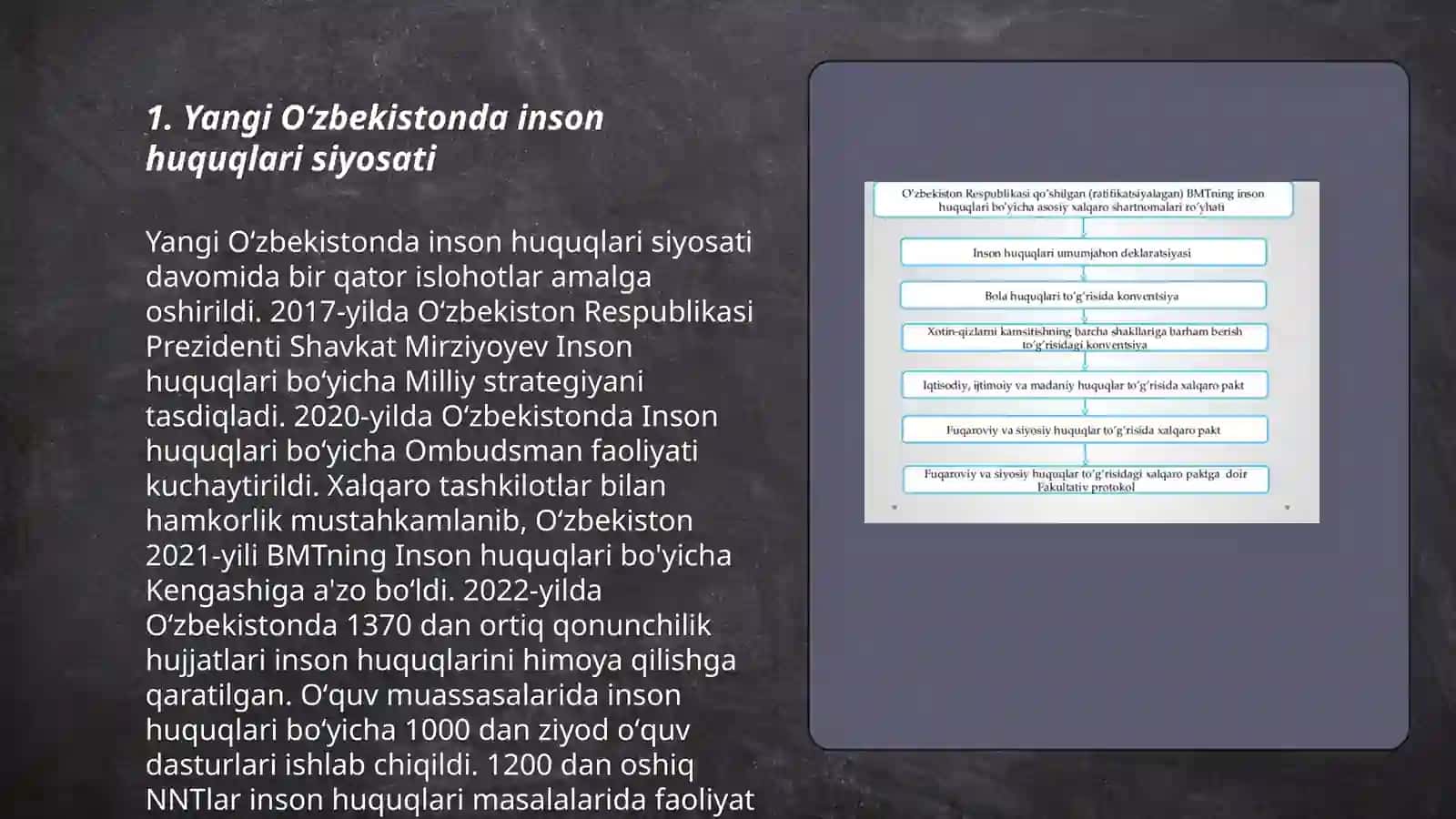 Yangi oʻzbekistonda inson haq-huquqlari va erkinliklari kafolatlarining yaratilishi 3