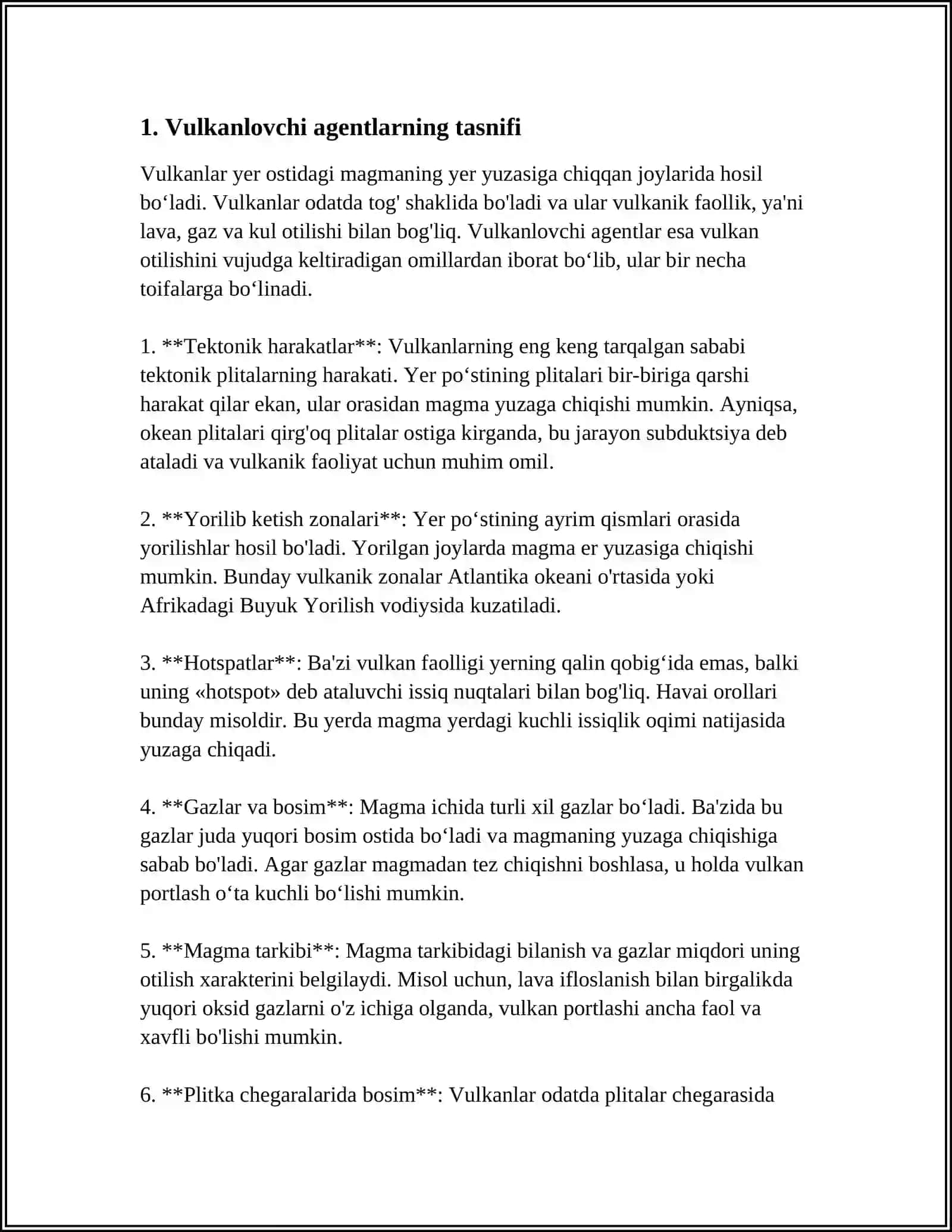 Vulkanlovchi Agentlarning Tasnifi 3