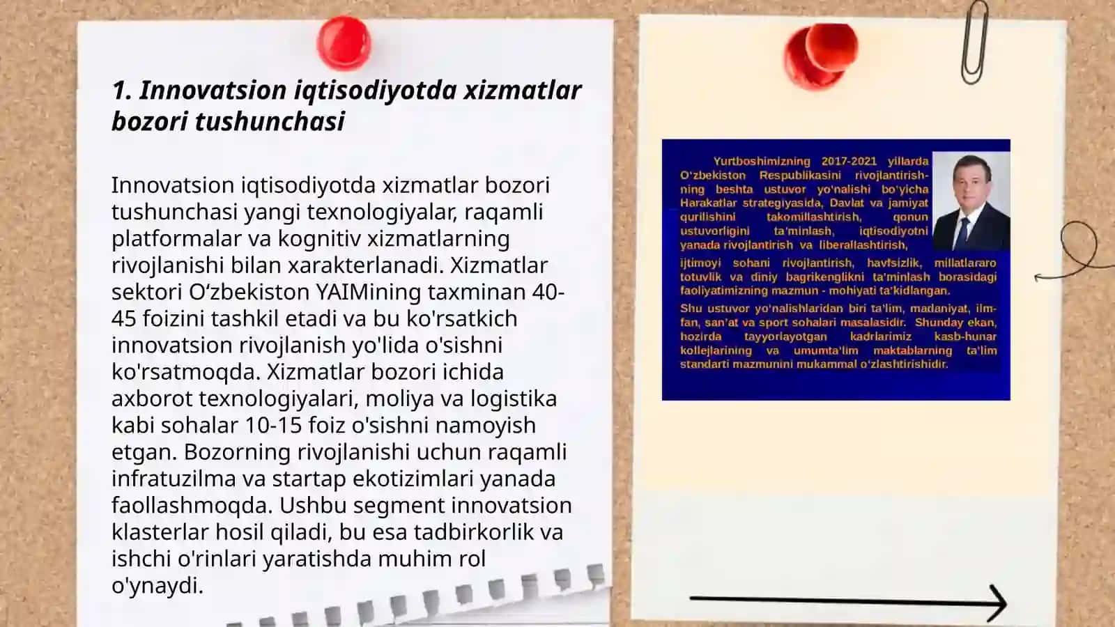 Innovatsion iqtisodiyotda xizmatlar bozorini rivojlantirish 3