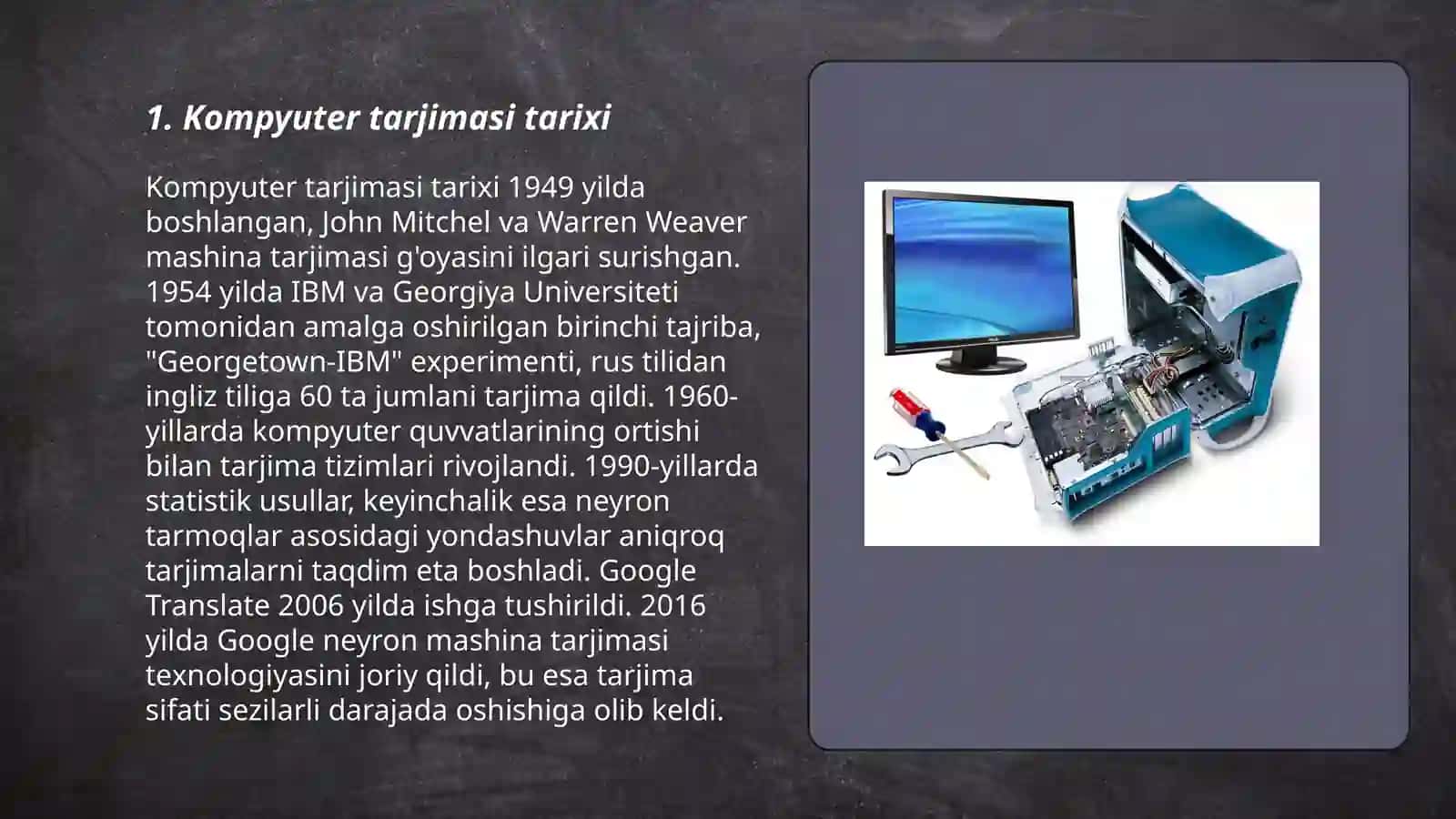 Kompyuter tarjimasi 3