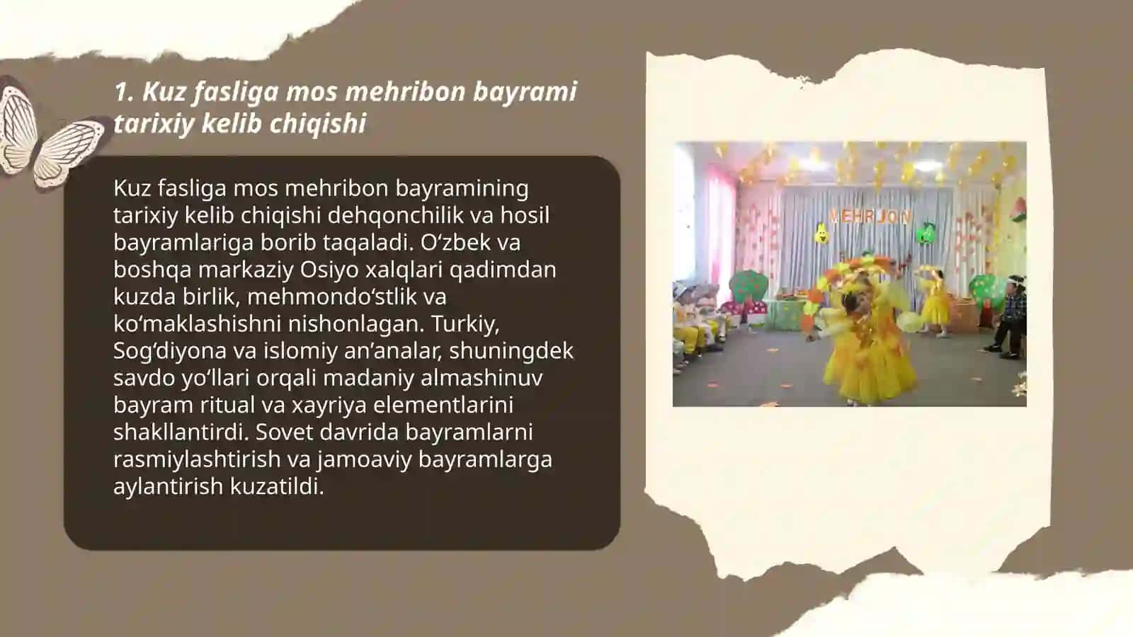 Kuz fasliga mos mehribon bayrami toʻgʻrisida 3